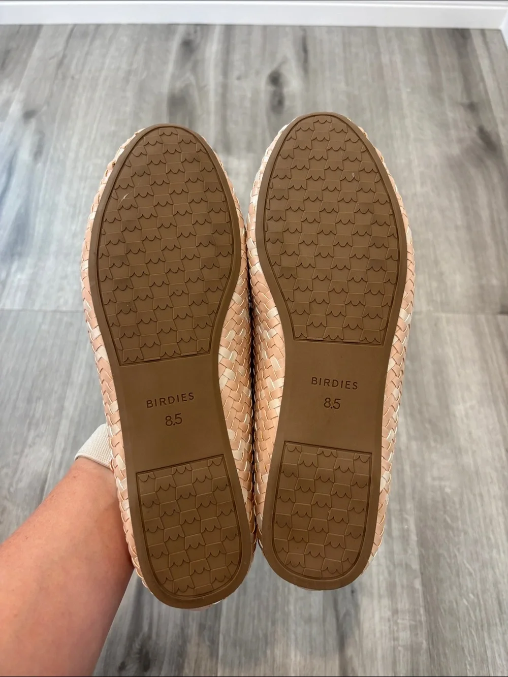 Birdies Pink Woven Loafers